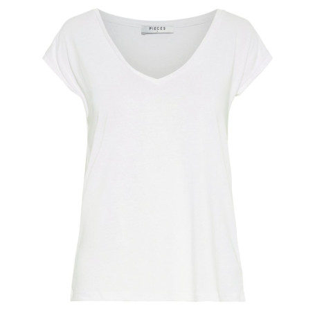 T-shirt femme avec une coupe droite des manches...