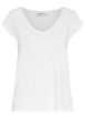 Thumbnail T-shirt femme avec une coupe droite des manches courtes et un col en V
