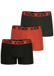 Thumbnail Lot de 3 boxers en coton multicolores unis pourvus d'une taille élastiquée