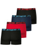 Thumbnail Lot de 4 boxers en coton multicolores unis pourvus d'une taille élastiquée - Image 2