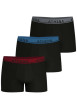 Thumbnail Lot de 3 boxers en coton noirs unis pourvus d'une taille élastiquée