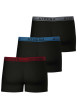Thumbnail Lot de 3 boxers en coton noirs unis pourvus d'une taille élastiquée - Image 2