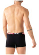 Thumbnail Lot de 3 boxers en coton multicolores unis avec le nom de la marque imprimé - Image 5
