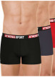 Thumbnail Lot de 3 boxers en coton multicolores unis avec le nom de la marque imprimé - Image 6