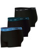 Thumbnail Lot de 3 boxers en coton noirs unis avec le nom de la marque imprimé - Image 3