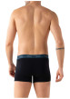 Thumbnail Lot de 3 boxers en coton noirs unis avec le nom de la marque imprimé - Image 5