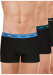 Thumbnail Lot de 3 boxers en coton noirs unis avec le nom de la marque imprimé - Image 6