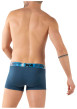 Thumbnail Lot de 3 boxers en coton bleus unis pourvus d'une taille élastiquée - Image 5