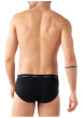 Thumbnail Lot de 3 slips en coton noirs unis pourvus d'une taille élastiquée - Image 4