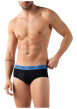Thumbnail Lot de 3 slips en coton noirs unis pourvus d'une taille élastiquée - Image 5