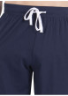 Thumbnail Pyjama long en coton marine uni pourvu d'une coupe droite et d'un col tunisien - Image 6