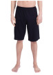 Thumbnail Pyjama court en coton bleu uni pourvu d'une coupe droite et d'un col rond - Image 3