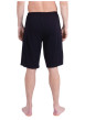 Thumbnail Pyjama court en coton bleu uni pourvu d'une coupe droite et d'un col rond - Image 4