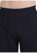 Thumbnail Pyjama long en coton bleu uni pourvu d'un col rond et d'une coupe droite - Image 6