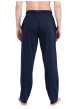 Thumbnail Pyjama long en coton bleu à rayures pourvu d'une coupe droite et d'un col v - Image 4