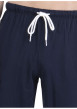 Thumbnail Pyjama long en coton bleu à rayures pourvu d'une coupe droite et d'un col v - Image 6
