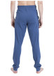Thumbnail Pyjama long en coton bleu uni pourvu d'une poche plaquée sur le coeur - Image 4
