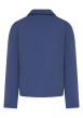 Thumbnail Blouson manches longues bleu indigo uni avec une coupe droite et un col à revers - Image 2