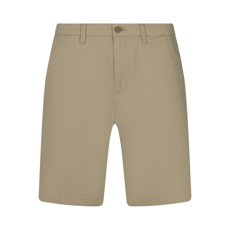 Timberland - Short Chino En Coton Beige Uni Avec Une Coupe Droite Et De Multiples Poches - Beige