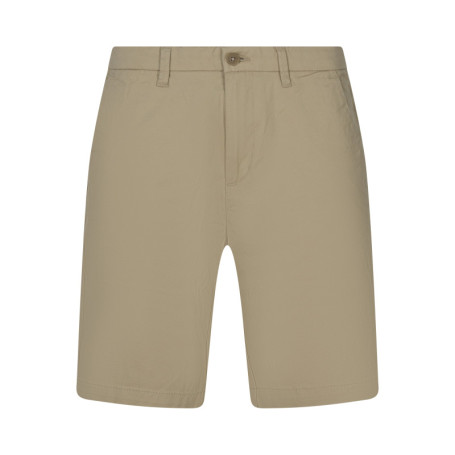 Short chino en coton beige uni avec une coupe...