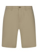 Thumbnail Short chino en coton beige uni avec une coupe droite et de multiples poches