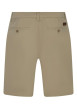 Thumbnail Short chino en coton beige uni avec une coupe droite et de multiples poches - Image 2