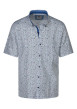 Thumbnail Chemise turquoise floral avec une coupe droite et des manches courtes