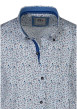 Thumbnail Chemise turquoise floral avec une coupe droite et des manches courtes - Image 3
