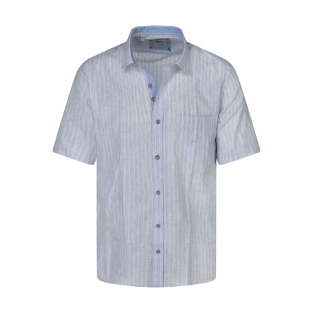 Chemise bleu clair à rayures avec une coupe...