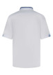 Thumbnail Chemise blanche unie à coupe droite avec un col boutonné et des manches courtes - Image 2