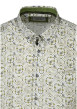 Thumbnail Chemise kaki à motifs avec une coupe droite et un col américain - Image 3
