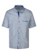 Thumbnail Chemise blanche à motifs avec une coupe droite et un col américain
