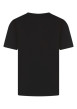 Thumbnail T-shirt en coton noir à coupe droite pourvu de manches courtes - Image 2