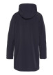 Thumbnail Manteau marine à coupe droite pourvu d'un col à capuche avec cordon de serrage - Image 2