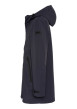Thumbnail Manteau marine à coupe droite pourvu d'un col à capuche avec cordon de serrage - Image 4