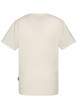 Thumbnail T-shirt en coton biologique beige à coupe droite pourvu d'un col rond - Image 2
