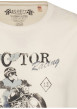 Thumbnail T-shirt en coton biologique beige à coupe droite pourvu d'un col rond - Image 3
