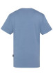 Thumbnail T-shirt en coton bleu à coupe droite pourvu d'un col rond et de manches courtes - Image 2