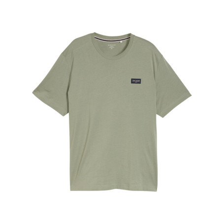T-shirt en coton kaki uni pourvu d'une coupe...