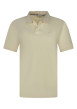 Thumbnail Polo en coton jaune uni avec une coupe droite et un col boutonné