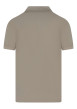 Thumbnail Polo en coton taupe uni avec une coupe droite et un col boutonné - Image 2