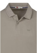 Thumbnail Polo en coton taupe uni avec une coupe droite et un col boutonné - Image 3