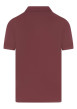 Thumbnail Polo en coton bordeaux uni avec une coupe droite et un col boutonné - Image 2