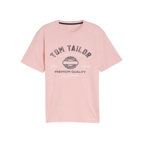 T-shirt en coton rose uni pourvu d'une coupe...