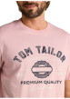 Thumbnail T-shirt en coton rose uni pourvu d'une coupe droite et d'un col rond - Image 6