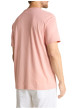 Thumbnail T-shirt en coton rose uni pourvu d'un col rond et d'une coupe droite - Image 4