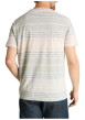 Thumbnail T-shirt en coton rose à rayures pourvu de manches courtes et d'un col rond - Image 4