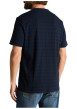 Thumbnail T-shirt en coton marine uni pourvu d'une poche plaquée et d'un col rond - Image 4