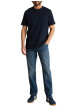 Thumbnail T-shirt en coton marine uni pourvu d'une poche plaquée et d'un col rond - Image 5