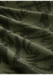 Thumbnail T-shirt en coton kaki à motifs pourvu d'une coupe droite et d'un col rond - Image 2